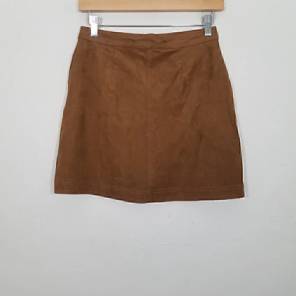Abercrombie & Fitch Faux Suede Mini Skirt Size S